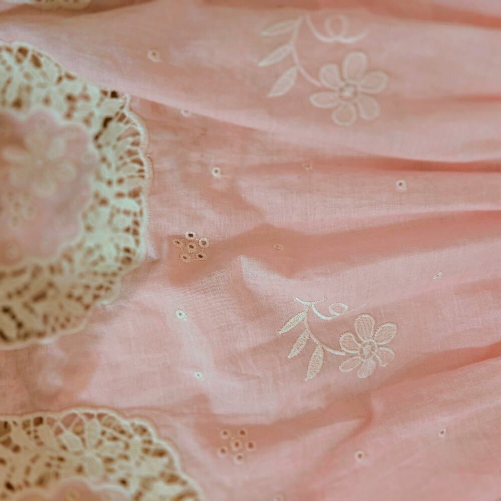 Antica Sartoria Off The Shoulder Boho Pink hippie Maxi Dress one size small - Picture 9 of 16